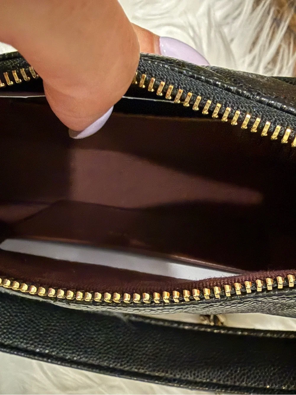 CHANEL Black Quilted Half Moon Shoulder Bag with Chain Strap Champagne Hardware
